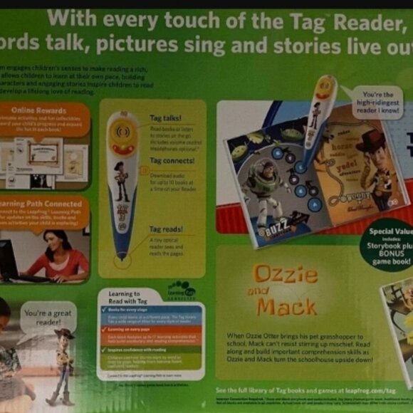 Leapfrog Tag Special Edition Toy Story 3 Reader with Story Book🆕📦⌚🏃🏻💨⚡🚚] - Picture 6 of 8